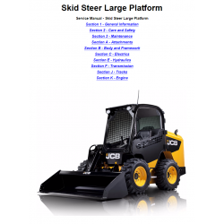 JCB instrukcje napraw + schematy + DTR: JCB Skid Steer 225 225T, 260, 260T, 280, 300, 300T, 320T, 330 - instrukcja naprawy